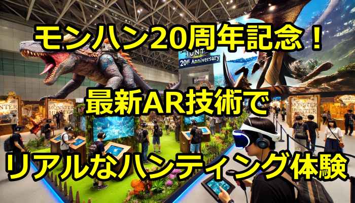 モンハン20周年記念！最新AR技術でリアルなハンティング体験